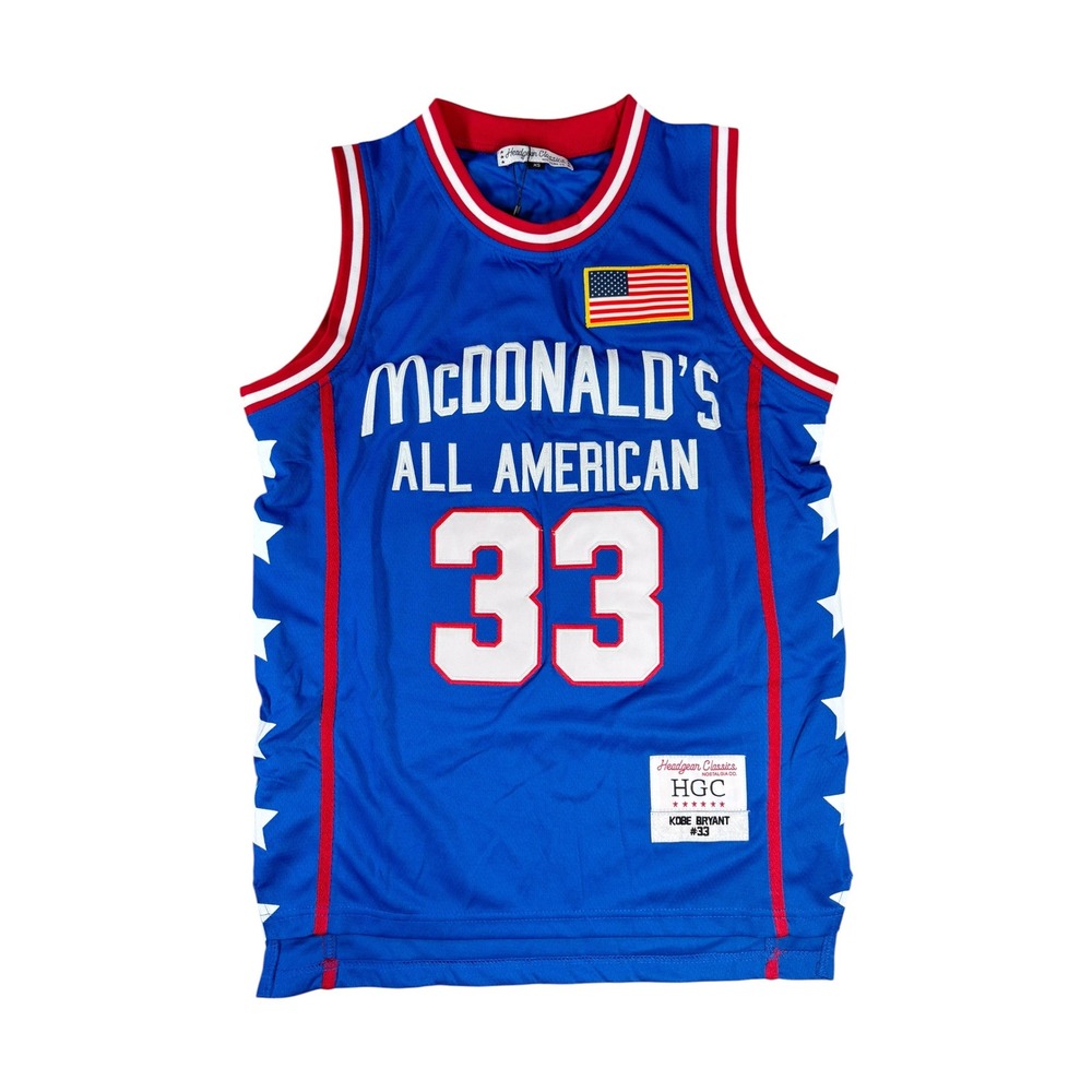 Headgear Classics Kobe Bryant 33 McDonald's All American Jersey Blue Men Size XS